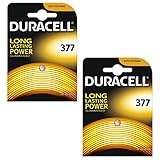 Duracell Silberoxid-Uhrenbatterie (2 x 377 SR626SW SB-AW AG4) 1.55V