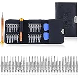 SYCEES Schraubendreher Set 29 in 1 Reparatur Werkzeugset, mit 2 Plektron für PC, Laptop, Kamera, Brillen, Uhren, Handy