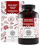 NATURE LOVE® Rote Kraft für aktive Männer - 90 Kapseln - Laborgeprüft. Mit L-Arginin, Tribulus Terrestris und Maca Extrakt. Hochdosiert, vegan, in Deutschland produziert