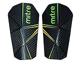 Mitre Delta Slip Fußball-schienbeinschoner, Schwarz/Grün/Gelb, S