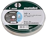 Metabo Promotion Trennscheiben 125x1,0x22,23 Inox, 10 Stück in Blechdose
