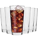 Krosno Wassergläser Saftgläser Trinkgläser | Set von 6 | 350 ML | Pure Kollektion | Perfekt für zu Hause, Restaurants und Partys | Spülmaschinenfest und Mikrowellengeeignet