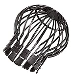 Windhager Dachrinnen-Fallrohr Abdeckung, Fallrohrschutz, Dachrinnenschutz, Rinnensieb, Laubschutz für Regenrinne, 07124, schwarz