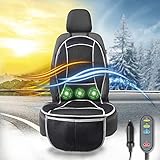 Walser 16650 Sitzauflage CoolHeat, atmungsaktiver Sitzaufleger mit Kühlung und Massagefunktion, Sitzschoner mit Kühl- und Heizfunktion für PKW, LKW