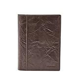 Fossil Neel International Combi Geldbörse Leder 10 cm, Braun, 10x2x13