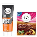 Veet Zuckerpaste zur Haarentfernung 250 ml + Veet for Men Haarentfernungs-Creme 1x200ml Power Effect