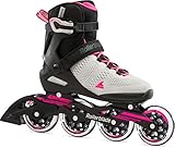 Rollerblade Damen Sirio 90 Inline-Skate, Grigio Chiaro/Rosa, 38.5 EU