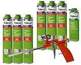 illbruck Profi Set 6 x FM210 Fenster- und Fassadenschaum+ á 880ml Dosen + illbruck AA290 Reiniger + Schaumpistole Compact