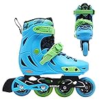 Blingko Inliner Damen und Herren, größenverstellbare Inlineskates, Bequem und atmungsaktiv Inliner, ABEC-9 Chrom-Kugellager, 85A Rollen, Unisex Fitness Skates für Erwachsene