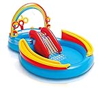 Intex Rainbow Ring Play Center - Kinder Aufstellpool - Planschbecken - 297 x 193 x 135 cm - Für 3+ Jahre