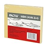 Marabu 0173090787 - Factis Rubber Carving Block, biegsame, weiche Softdruckplatte, wieder verwendbar, ideal für schöne Hochdruckprojekte, ca. 9 x 7,8 x 0,7 cm