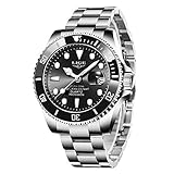 LIGE Uhren Herren Elegant Edelstahl Sports Wasserdicht Analoger Quarzuhr Klassische Business Design Chronograph Schwarzer Armbanduhr…