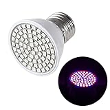 LEDMOMO 72 LED Pflanzenlampe für Garten Zimmerpflanzen Blumen und Gemüse E27 6W