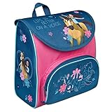 Scooli mit Klettverschluss und Brustgurt, DreamWorks Spirit, ergonomisch, leicht, ca. 5 Liter, Blau