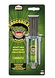 Pattex Crocodile Power Kraft-Mix 1 Min Epoxidharz, starker Epoxy Kleber mit Instant-Mix Spritze, schnelltrocknender Epoxy Resin auch für unebene Oberflächen, 1 x 11ml