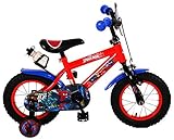 Marvel Spider-Man Kinderfahrrad Ultimate 12 Zoll | Rücktrittbremse Trinkflasche