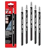 5 x TopsTools JSTT744D T744D 180mm lang Holz Schneide Stichsägeblätter Kompatibel mit Bosch, Dewalt, Makita, Milwaukee und viele andere