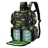 Lixada Angelgerät Tasche Angelrucksack Angelköder Box Aufbewahrungstasche mit 4 Angelgeräte-Boxen