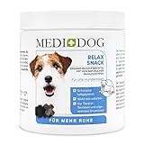 Medidog 400g Premium Beruhigung Relax Drops, natürliches Beruhigungsmittel für Hunde, Extra kaltgepresst und getreidefrei, Gegen Angst, Entspannung, Innere Ruhe, Silvester, Tierarztbesuch