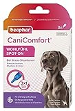 beaphar CaniComfort Wohlfühl Spot-On, Beruhigungsmittel für Hunde mit Pheromonen