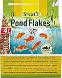 Tetra Pond Flakes – Fischfutter für kleinere und junge Teichfische in Flockenform, für eine abwechslungsreiche und ausgewogene Ernährung, verschiedene Größen