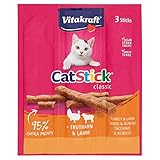 Vitakraft Katzensnack Cat-Stick Mini Truthahn & Lamm - 3 x 6g