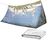 Semptec Urban Survival Technology Notfallzelt: Notfall-Zelt für 2 Personen, Ultraleicht, hitzeabweisend, kältedämmend (Mini Zelt)
