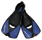 Aqua Speed Kurze Trainingsschwimmflossen - Bequeme Flossen Für Das Schwimmtraining - Für Meer und Pool- #AsAction, Blau 11, 38/39