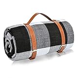 KATELUO Picknickdecke 200x200, Picknickdecke Wasserdicht, Picknickdecke XXL, Campingdecke mit Tragegriff, Perfekt für Outdoor/Camping/Picknick/Beach/Park