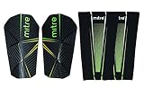 Mitre Delta Slip Professionelle Fußball-schienbeinschoner, Schwarz/Grün/Gelb, M