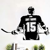 wandaufkleber schmetterling Benutzerdefinierte große Eishockey-Spieler wählen Jersey Name und Zahlen Dekor Crosby Mcdavid Kinder Schlafzimmer