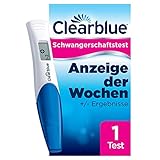 Clearblue Schwangerschaftsfrühtest mit Wochenbestimmung und eindeutigen digitalen Ergebnissen, 1 digitaler Test