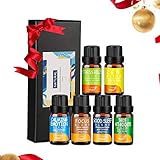 Innoo Tech Ätherische Öle Set, 6 x 10 ml Aromatherapie Duftöl für Aroma Diffuser/Luftbefeuchter, Essential oils gemischt mit Lavendel, Bergamotte, Zitronengras, Teebaum, Süßorange usw.