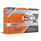 Wilson Staff Erwachsene Golfbälle Fifty Elite, Orange, One size