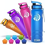 ZORRI Sport-Trinkflasche, 1200 ml, große tragbare Flaschen für Outdoor, Camping, Wandern, Radfahren, Fitnessstudio, Reisen