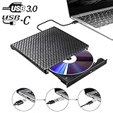 Externe CD DVD Laufwerk USB 3.0 USB Typ c,Tragbar USB C Extern DVD RW Brenner Optisches Superdrive Compatible für MacBook Pro/Air/iMac/Laptop/Windows/PC