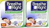 DREIERPACK: 3x Breathe Right durchsichtige Nasenplaster: 3x26 St. (= 78 Pflaster) NEU: Eine einzige Einheitsgröße und 50% stärkeres Material