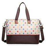 Miss LuLu Wickeltasche, Wickeltasche, gepunktet, Khaki