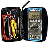 HoldPeak Profi Digital Multimeter HP-770D mit 40.000 Counts CAT.III NCV True RMS HZ Autorange Zubehör grau/blau