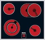 Miele KM 6013 herdgesteuertes Elektro-Kochfeld / Glaskeramik / Breite: 57,4 cm, HiLight-Beheizung, Restwärmeanzeige