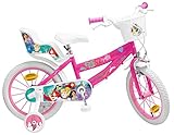Toim SL Kinderfahrrad Disney Princess 16 Zoll mit Puppensitz