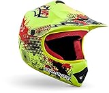 armor HELMETS® AKC-49 „Limited Yellow“ · Kinder Cross-Helm · Motorrad-Helm MX Cross-Helm MTB BMX Cross-Bike Downhill Off-Road Enduro-Helm Sport · DOT Schnellverschluss Tasche XL (59-60cm)