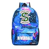APHT Unisex Riverdale Rucksack mit USB Ladeanschluss Southside Serpents Druck Rucksack Frauen Damen Schulrucksack Kinder Laptop Rucksack Männer Laptoprucksäcke