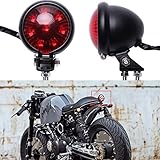 LED Motorrad Rücklicht Bremsrücklicht schwarz universal für Street Bike Chopper Bobber Cafe Racer Cruiser CB1300 883 iron