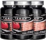 B.P.V - Terox 270 Kapseln Turbo TF-burner. Mit Guarana-Extrakt, Vitamin C, Bitterorangen-Extrakt, L-Carnitin, Grüner Tee-Extrakt