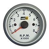 Raid HP 660266 Drehzahlmesser, Zusatzinstrument Silver Line