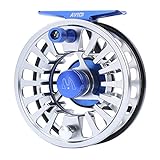 MAXIMUMCATCH Avid Serie Wert Fliegenfischen Rolle-1/3, 3/4, 5/6, 7/8, 9/10wt, 5 Farbe auszuwählen (Silver+Schwarz, 7/8wt)