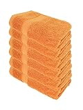Julie Julsen® Bio Handtuch-Set, 6 Handtücher in 32 Farben erhältlich weich und saugstark Karotte 50x100 cm