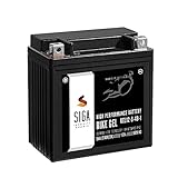 SIGA Gel Motorradbatterie 12V 9Ah 210A/EN Gel Batterie YB9-B Gel12-9-4B-1 YB9-BS CB9-B 12N9-4B-1 50914