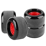 Alomejor Skateboard PU Hohe Qualität Long Board Rad für Longboard Elektrisches Skateboard(Schwarz)